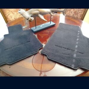 Porsche Design Black Car Mats